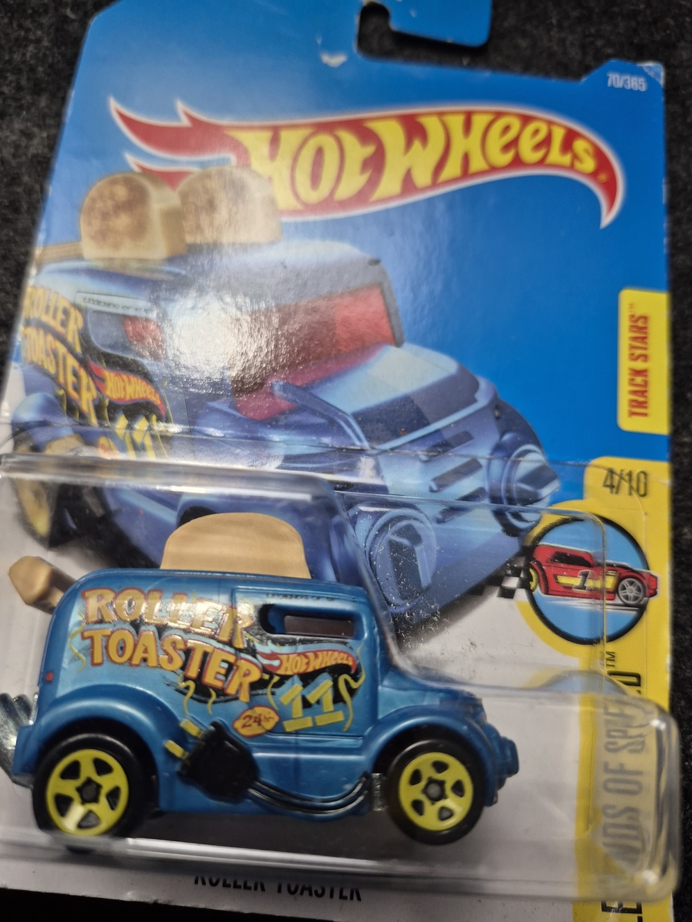Hot Wheels Roller Toaster Blue Toy Van